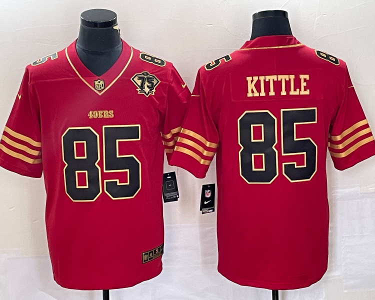 Men's San Francisco 49ers George Kittle #85 Scarlet Vapor F.U.S.E. Limited Jersey