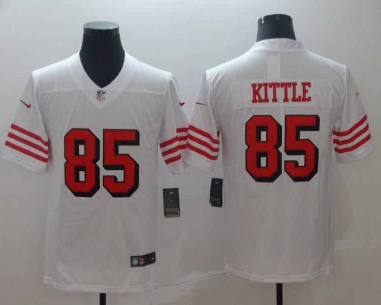 Men's San Francisco 49ers George Kittle #85 White Jersey