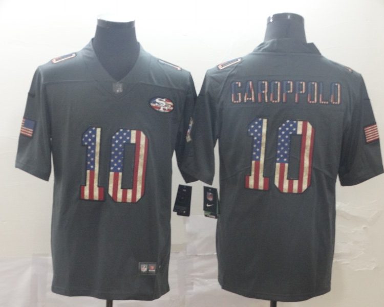 Men's San Francisco 49ers Jimmy Garoppolo #10 Black Jersey