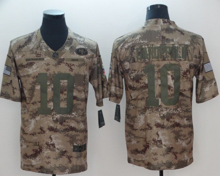 Men's San Francisco 49ers Jimmy Garoppolo #10 Camouflage Jersey