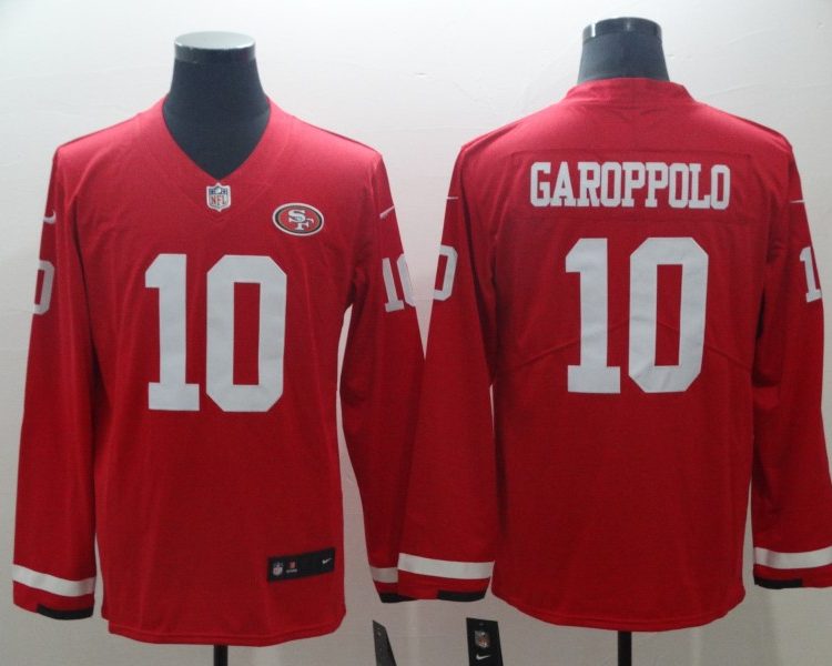 Men's San Francisco 49ers Jimmy Garoppolo #10 Red Jersey