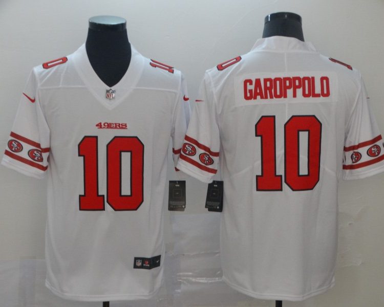 Men's San Francisco 49ers Jimmy Garoppolo #10 White Alternate Jersey