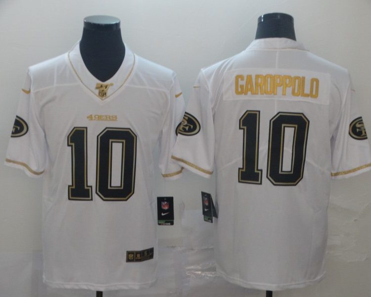 Men's San Francisco 49ers Jimmy Garoppolo #10 White Jersey