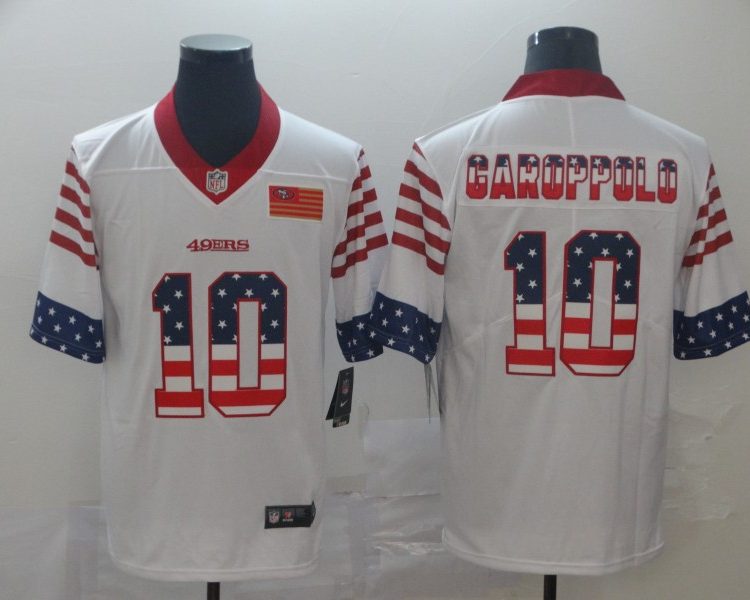 Men's San Francisco 49ers Jimmy Garoppolo #10 White Jersey