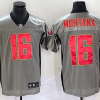 Men's San Francisco 49ers Joe Montana #16 Grey Jersey