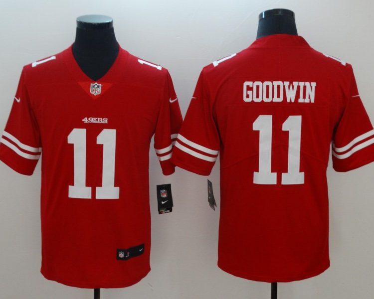 Men's San Francisco 49ers Marquise Goodwin #11 Red Jersey