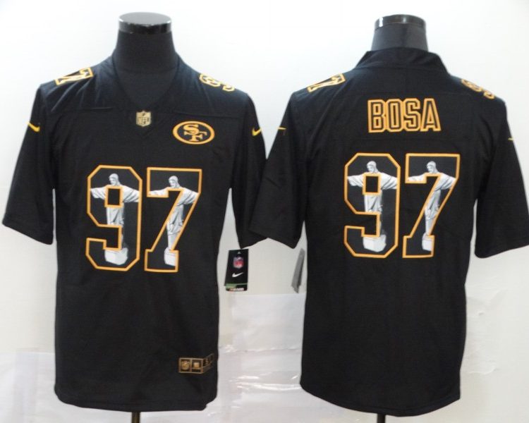 Men's San Francisco 49ers Nick Bosa #97 Black Alternate Jersey