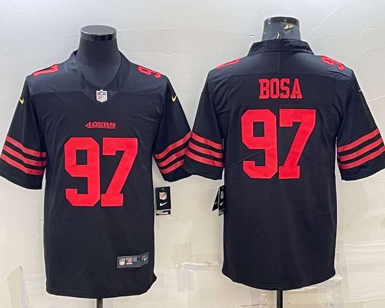 Men's San Francisco 49ers Nick Bosa #97 Black Jersey