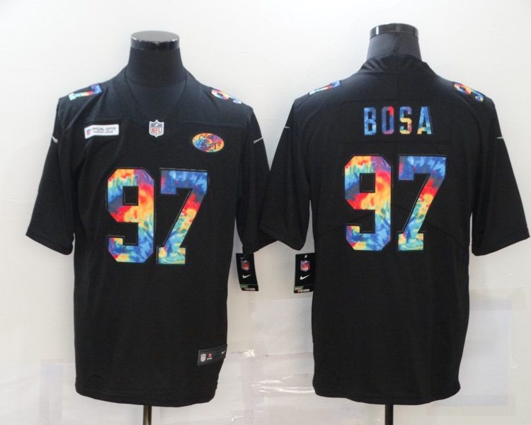 Men's San Francisco 49ers Nick Bosa #97 Black Jersey