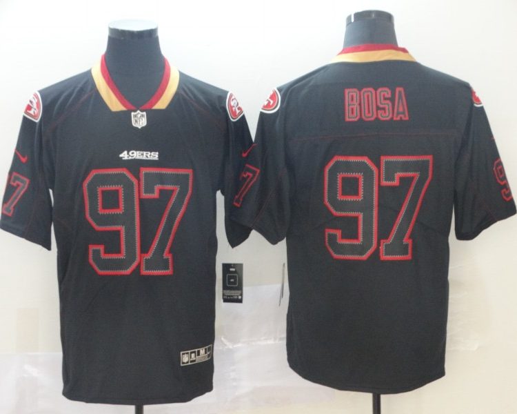 Men's San Francisco 49ers Nick Bosa #97 Black Jersey