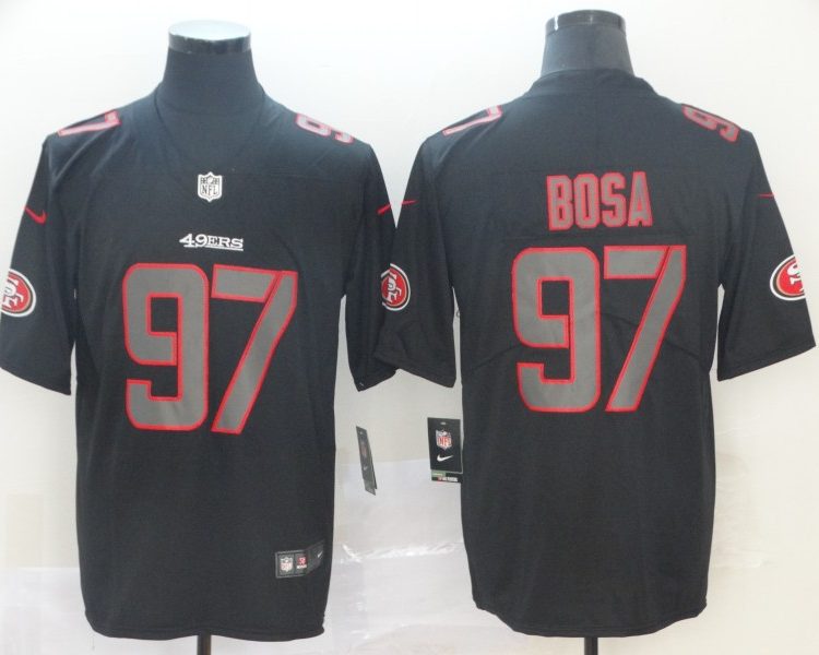 Men's San Francisco 49ers Nick Bosa #97 Black Team Jersey