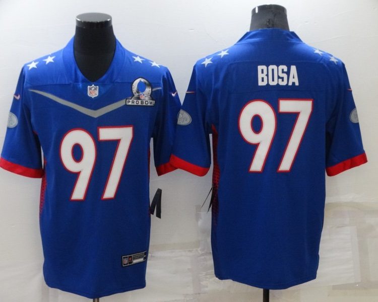 Men's San Francisco 49ers Nick Bosa #97 Blue ALL STAR Jersey