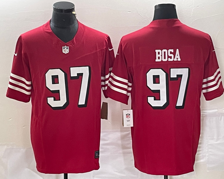 Men's San Francisco 49ers Nick Bosa #97 Red Vapor Elite Jersey