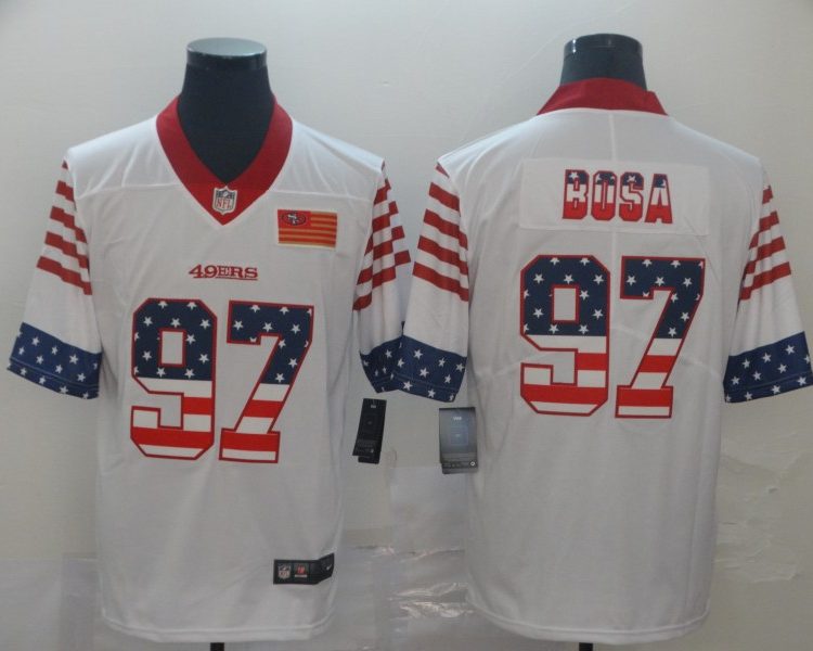 Men's San Francisco 49ers Nick Bosa #97 White Jersey