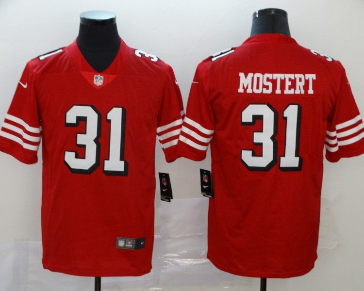 Men's San Francisco 49ers Raheem Mostert #31 Red Jersey
