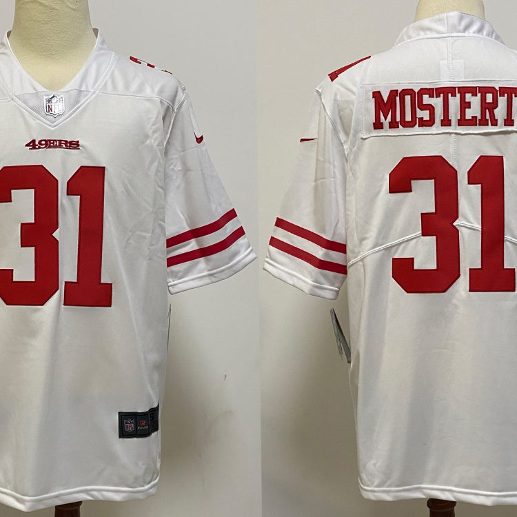 Men's San Francisco 49ers Raheem Mostert #31 White Jersey