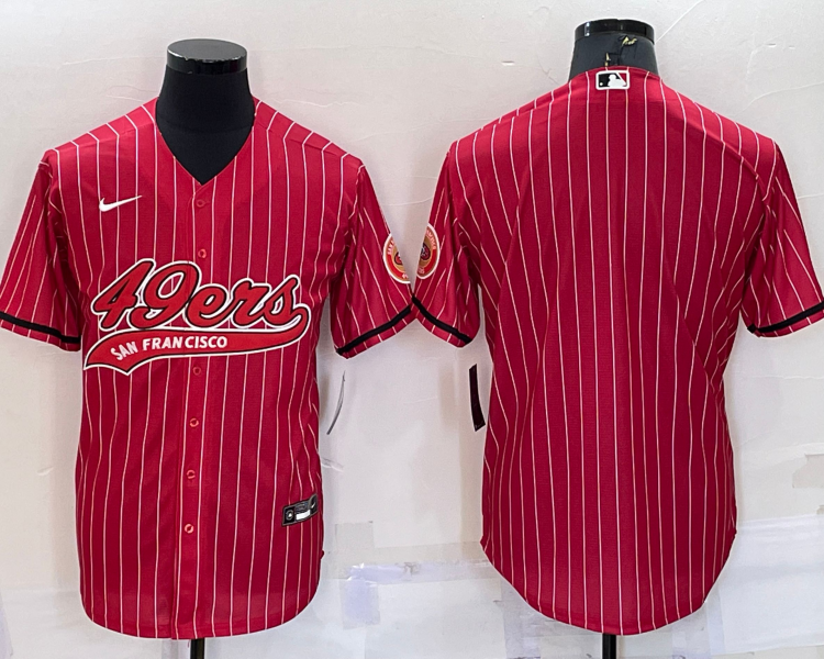 Men's San Francisco 49ers Red Blank Jersey