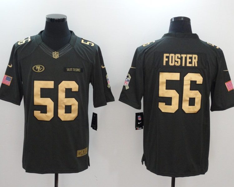 Men's San Francisco 49ers Ruben Foster #56 Black Jersey