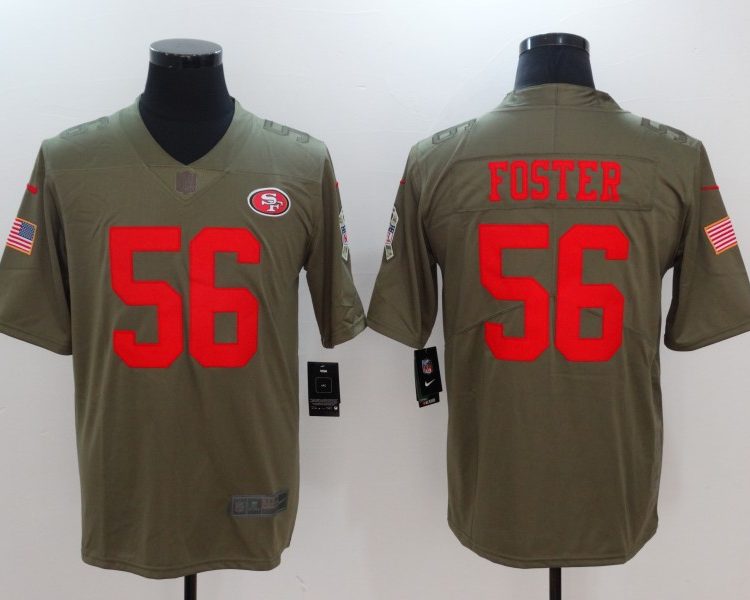 Men's San Francisco 49ers Ruben Foster #56 Brown Jersey