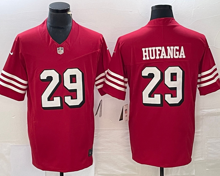 Men's San Francisco 49ers Talanoa Hufanga #29 Red Jersey