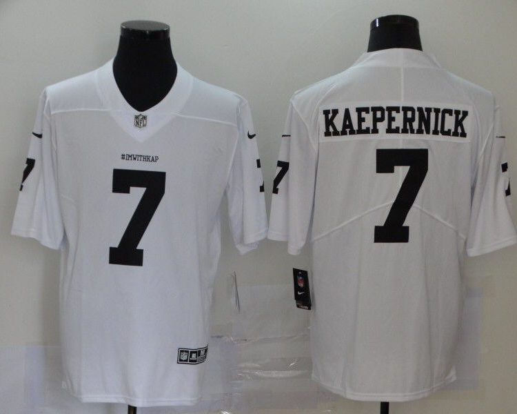 Men's San Francisco 49ers #7 Colin Kaepernick Jersey White