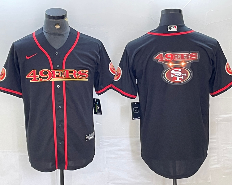 Men's San Francisco 49ers Black Joint Edition Jersey