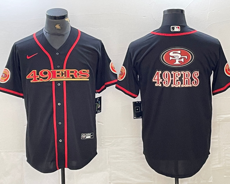 Men's San Francisco 49ers Black Joint Edition Jersey