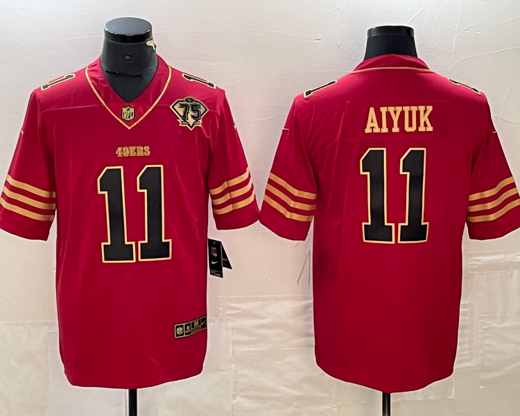 Men's San Francisco 49ers Brandon Aiyuk #11 Scarlet Jersey