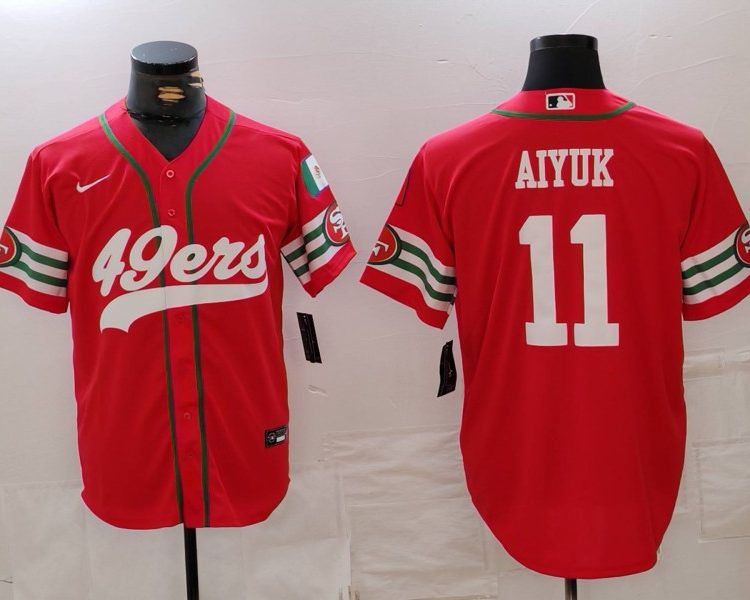 Men's San Francisco 49ers Brandon Aiyuk #11 Scarlet Jersey