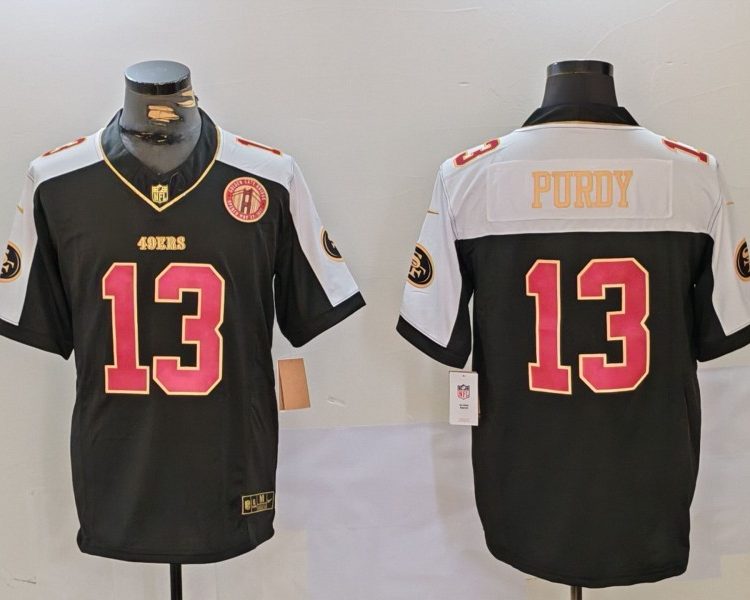 Men's San Francisco 49ers Brock Purdy #13 Black Alternate Jersey