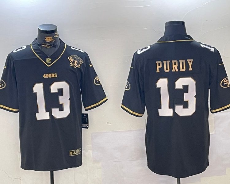 Men's San Francisco 49ers Brock Purdy #13 Black Alternate Jersey