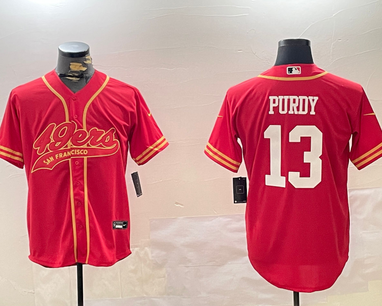 Men's San Francisco 49ers Brock Purdy #13 Scarlet Team Jersey