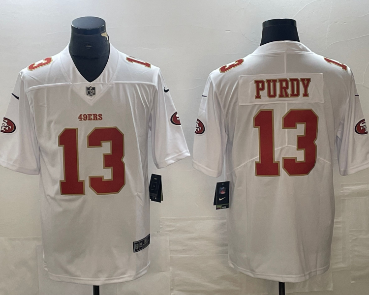 Men's San Francisco 49ers Brock Purdy #13 Tundra White Jersey