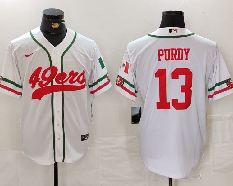 Men's San Francisco 49ers Brock Purdy #13 White Jersey