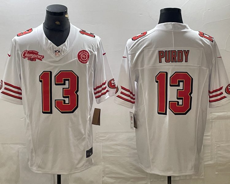 Men's San Francisco 49ers Brock Purdy White Jersey