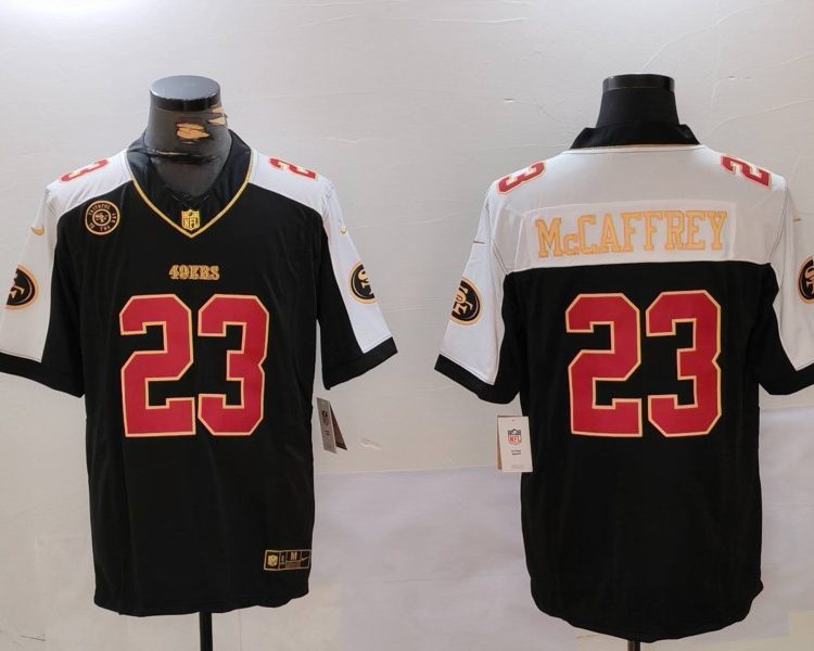 Men's San Francisco 49ers Christian McCaffrey #23 Black Alternate Jersey