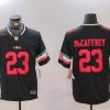 Men's San Francisco 49ers Christian McCaffrey #23 Black Vapor F.U.S.E. Limited Jersey