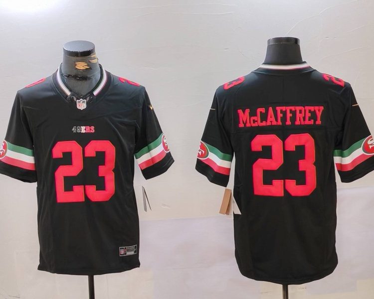 Men's San Francisco 49ers Christian McCaffrey #23 Black Vapor F.U.S.E. Limited Jersey