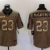 Men's San Francisco 49ers Christian McCaffrey #23 Brown Jersey