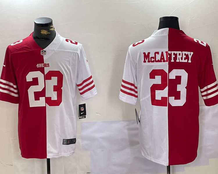 Men's San Francisco 49ers Christian McCaffrey #23 Scarlet/White Jersey