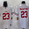 Men's San Francisco 49ers Christian McCaffrey #23 White Jersey