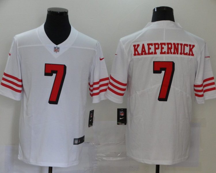 Men's San Francisco 49ers Colin Kaepernick #7 White Jersey