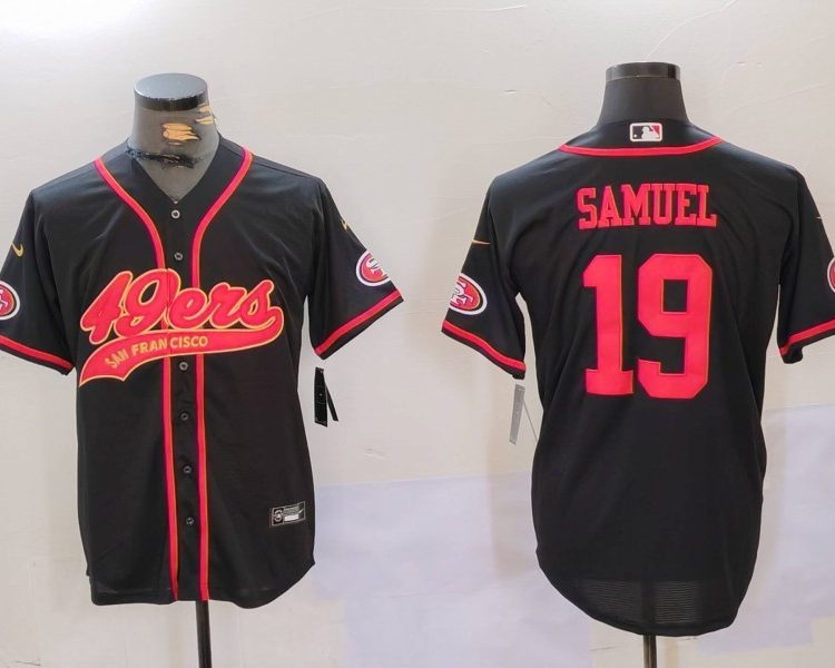 Men's San Francisco 49ers Deebo Samuel #19 Black Jersey