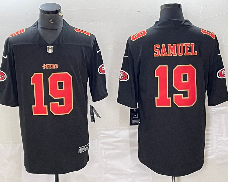 Men's San Francisco 49ers Deebo Samuel #19 Black Jersey