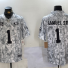 Men's San Francisco 49ers Deebo Samuel Sr #1 Arctic Camo 2024 Salute to Service Limited Jersey