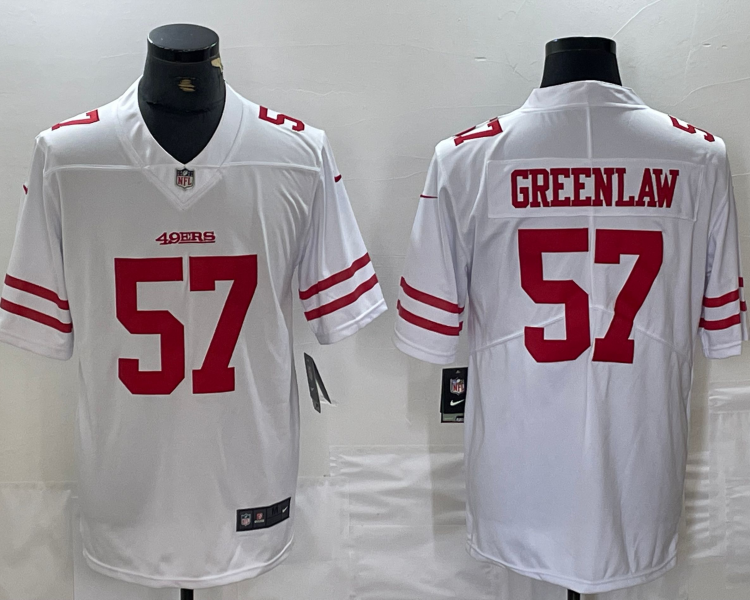Men's San Francisco 49ers Dre Greenlaw #57 White Jersey