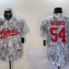 Men's San Francisco 49ers Fred Warner #54 Arctic Camo Salute to Service Limited Jersey