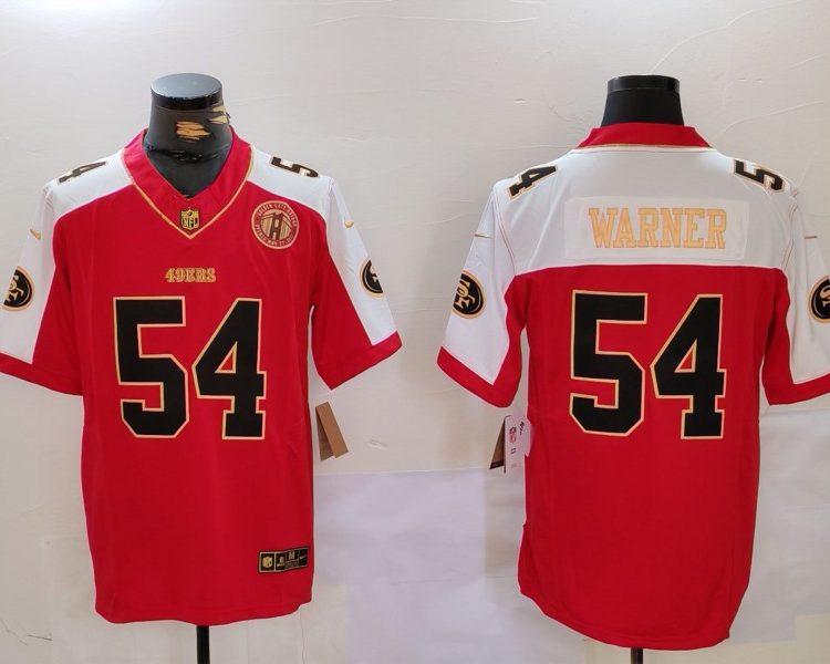 Men's San Francisco 49ers Fred Warner #54 Red Jersey