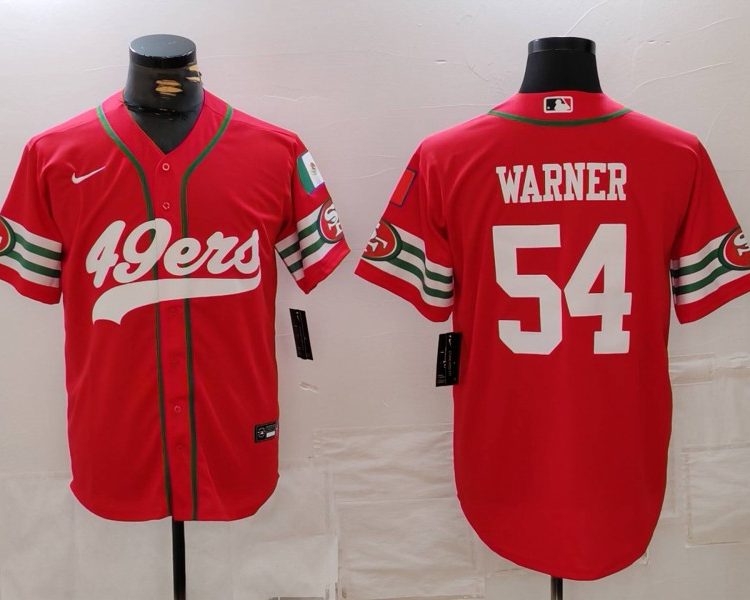 Men's San Francisco 49ers Fred Warner #54 Scarlet Jersey