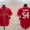 Men's San Francisco 49ers Fred Warner #54 Scarlet Team Jersey